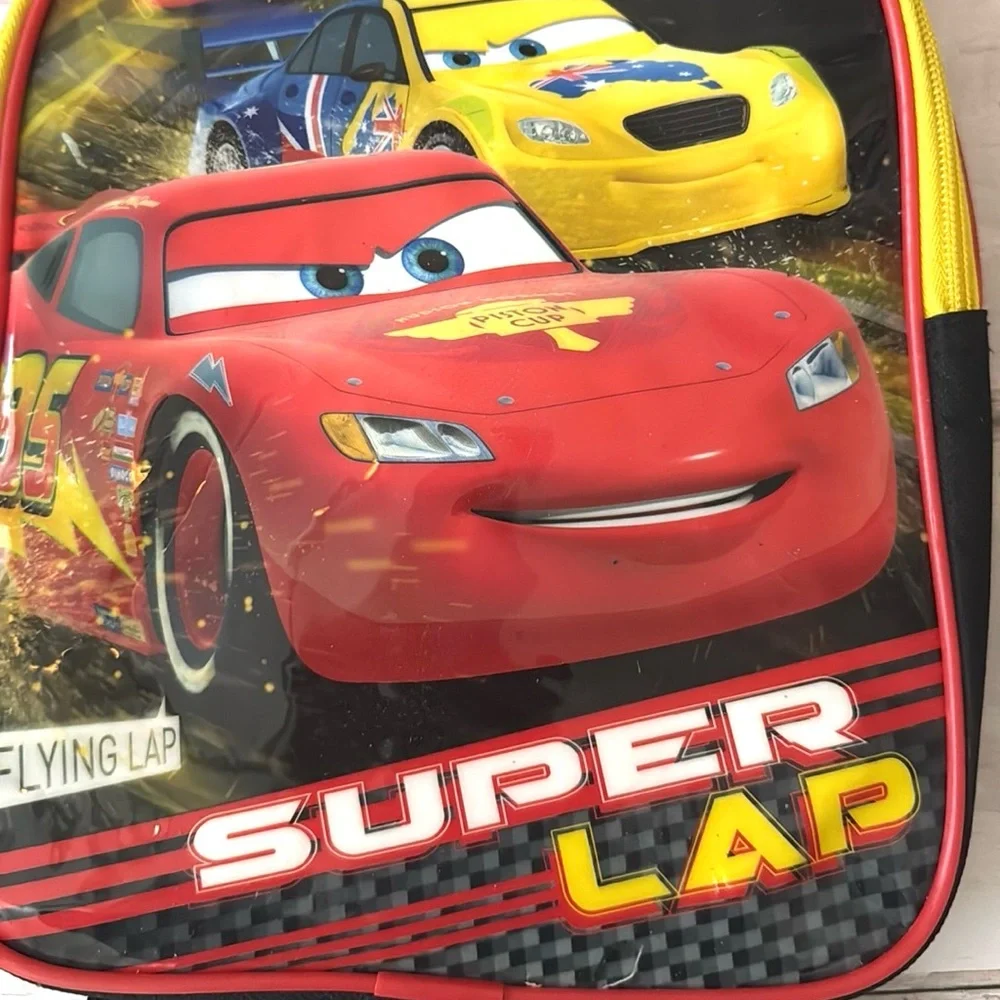 Disney Pixar Cars Lightning McQueen Kids Mini Backpack Red Black Children’s Bag